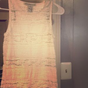White lace tank top